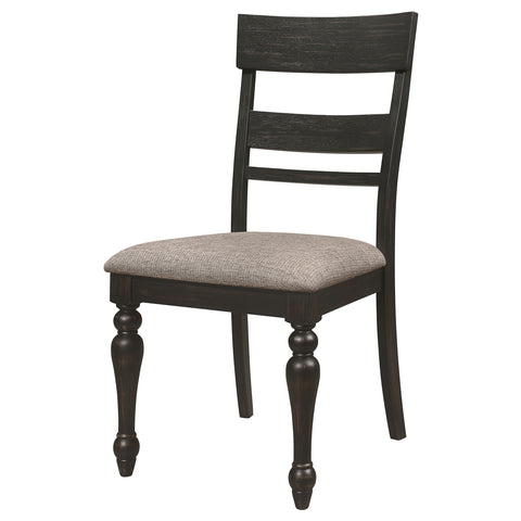 Joel Wood Dining Side Chair Charcoal (Set of 2)Charcoal Sandthrough