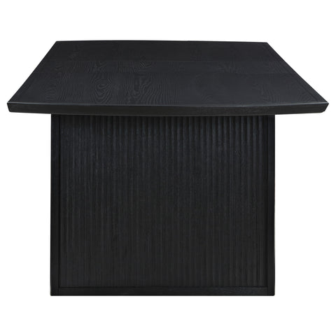 Harvey 7-piece Extension Leaf Dining Table Set BlackBlack