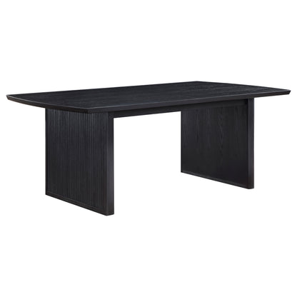 Thatcher 100-inch Extension Leaf Dining Table Black