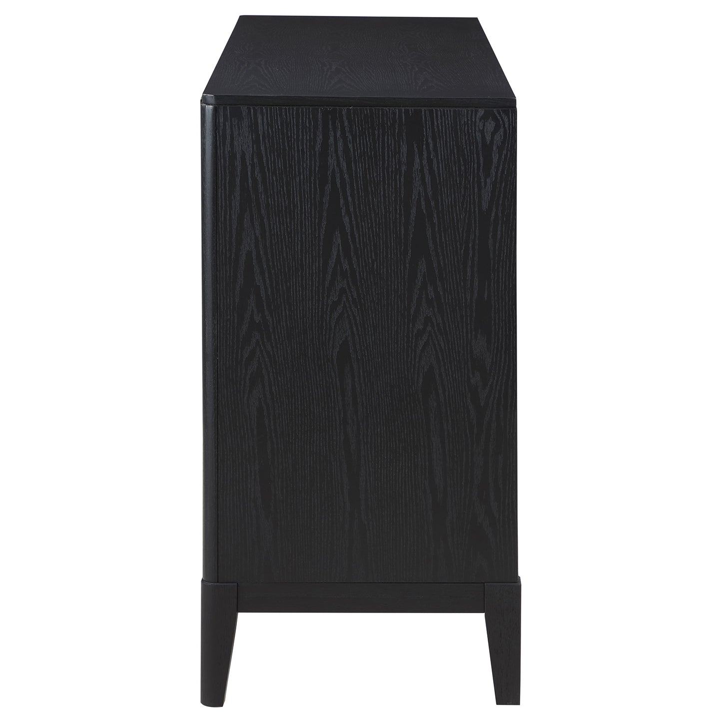 thatcher 4-door sideboard buffet storage cabinet black