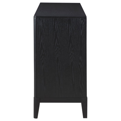 Thatcher 4-door Sideboard Buffet Storage Cabinet Black