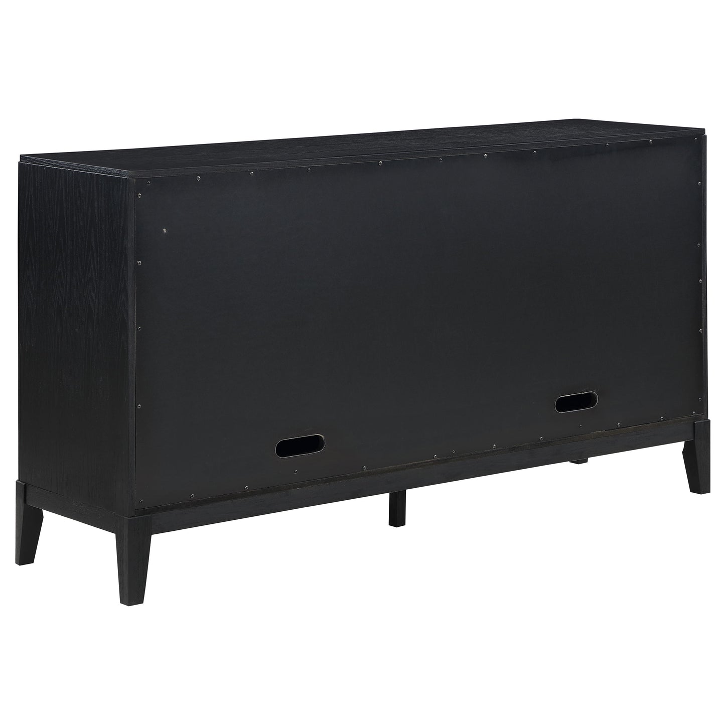 thatcher 4-door sideboard buffet storage cabinet black