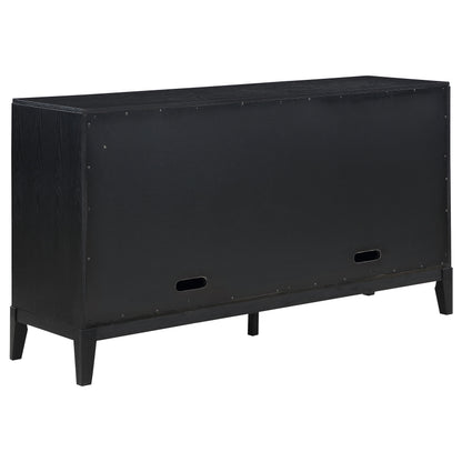 Thatcher 4-door Sideboard Buffet Storage Cabinet Black