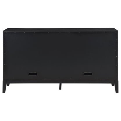 Thatcher 4-door Sideboard Buffet Storage Cabinet Black