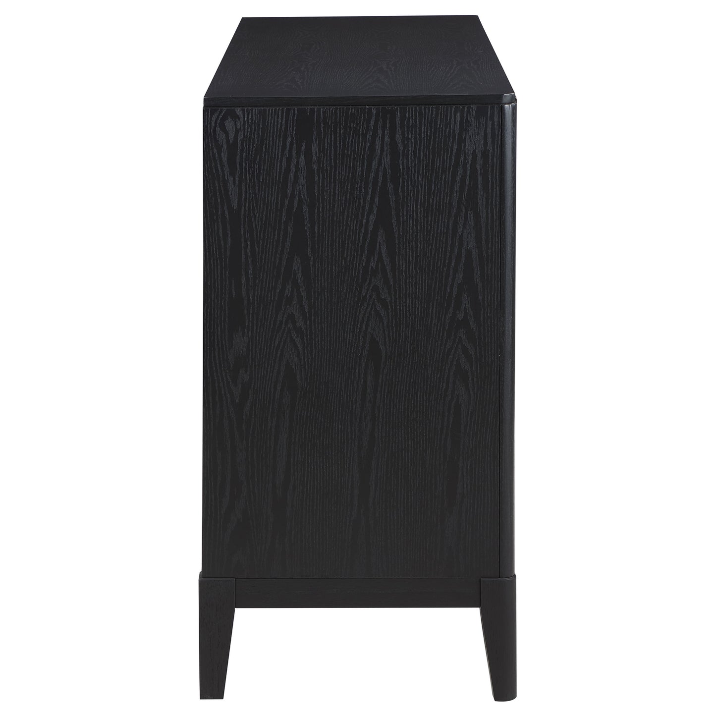 thatcher 4-door sideboard buffet storage cabinet black