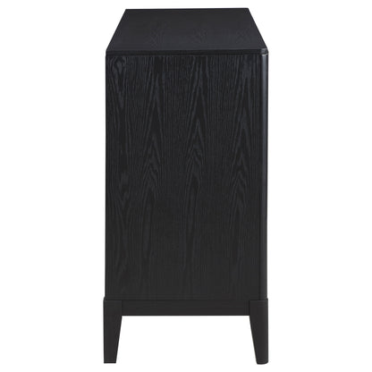 Thatcher 4-door Sideboard Buffet Storage Cabinet Black