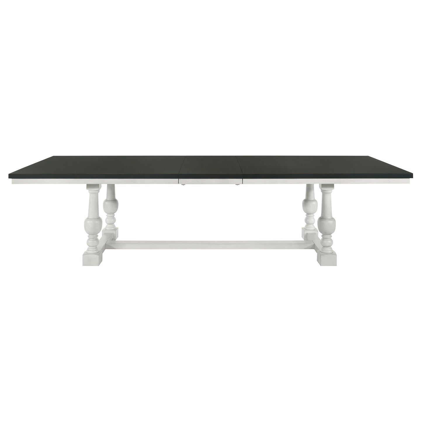 chalet 112-inch extension dining table vintage charcoal