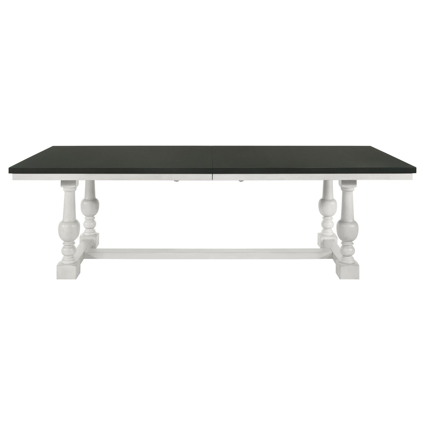 chalet 112-inch extension dining table vintage charcoal