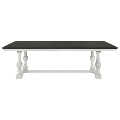 Chalet 112-inch Extension Dining Table Vintage Charcoal