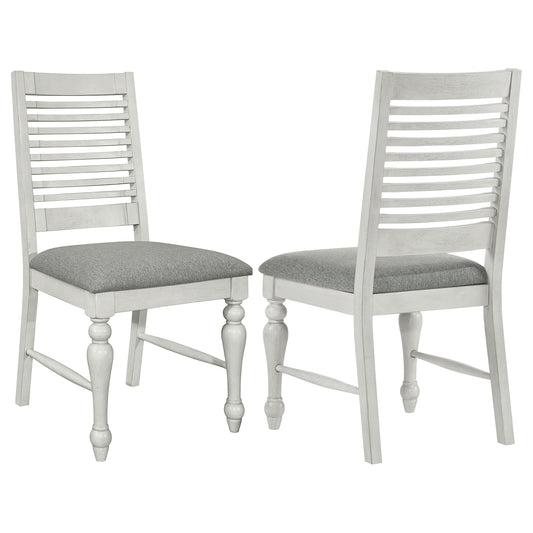 Chalet Wood Dining Side Chair Vintage White (Set of 2)