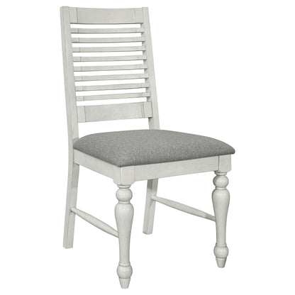 Chalet Wood Dining Side Chair Vintage White (Set of 2)