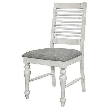 Chalet Wood Dining Side Chair Vintage White (Set of 2)