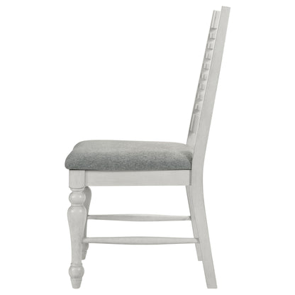 Chalet Wood Dining Side Chair Vintage White (Set of 2)