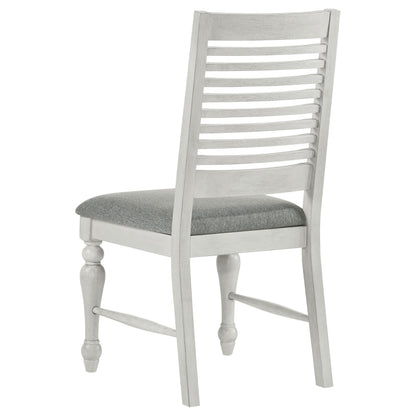 Chalet Wood Dining Side Chair Vintage White (Set of 2)