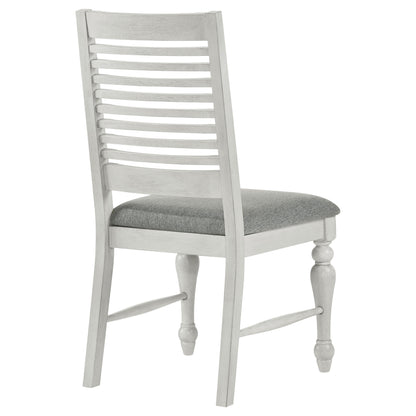 Chalet Wood Dining Side Chair Vintage White (Set of 2)