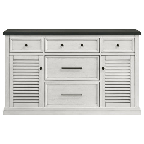 Sommer 5-drawer Sideboard Buffet Cabinet Vintage WhiteVintage White
