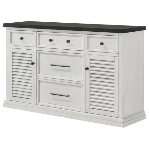 Sommer 5-drawer Sideboard Buffet Cabinet Vintage WhiteVintage White