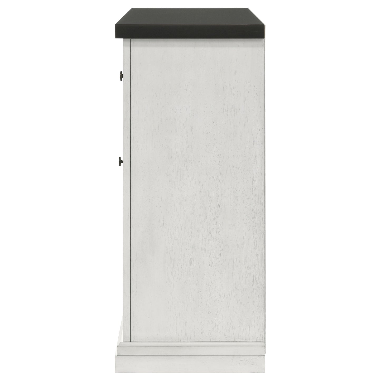 chalet 5-drawer sideboard buffet cabinet vintage white