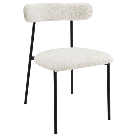 Florence Boucle Upholstered Dining Side Chair White (Set of 2)White