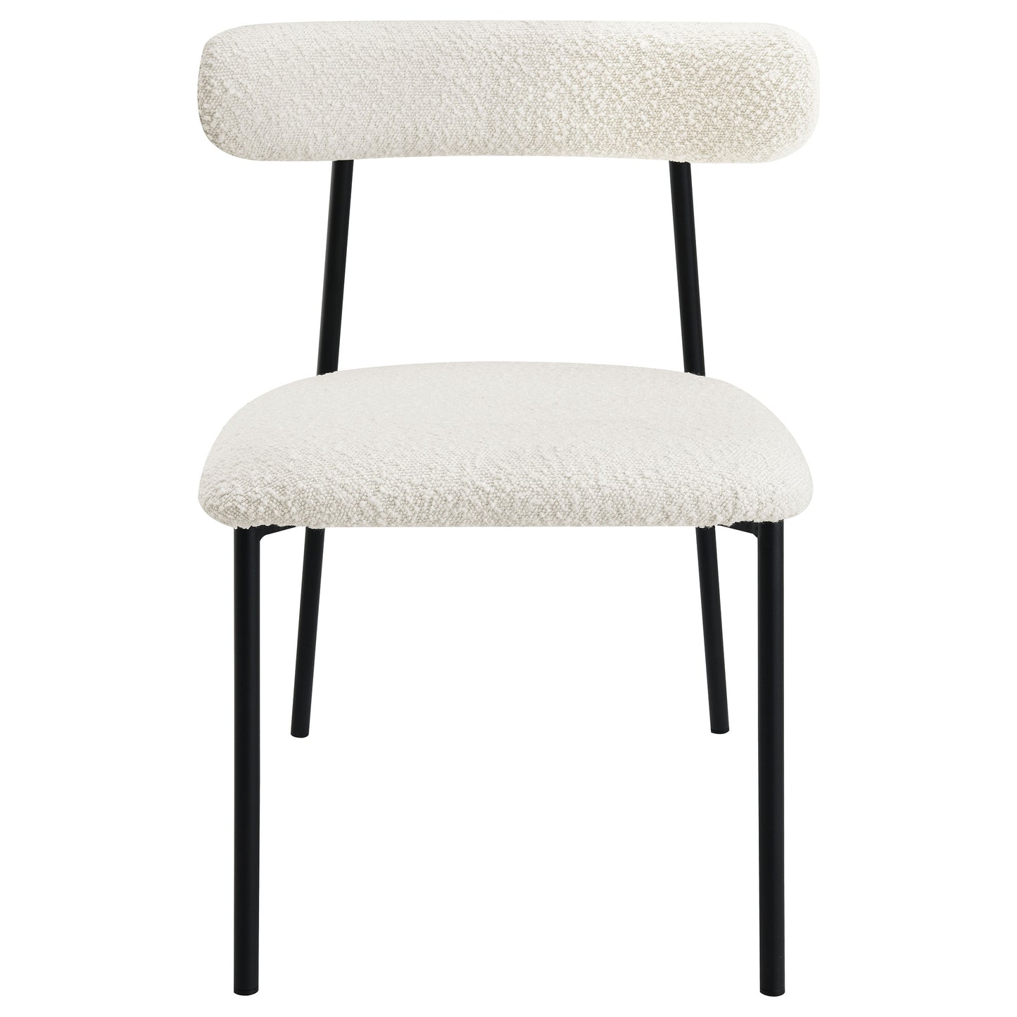 eastbrook boucle upholstered dining side chair white (set of 2)