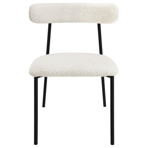 Florence Boucle Upholstered Dining Side Chair White (Set of 2)White