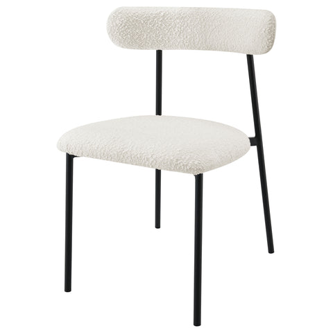 Florence Boucle Upholstered Dining Side Chair White (Set of 2)White