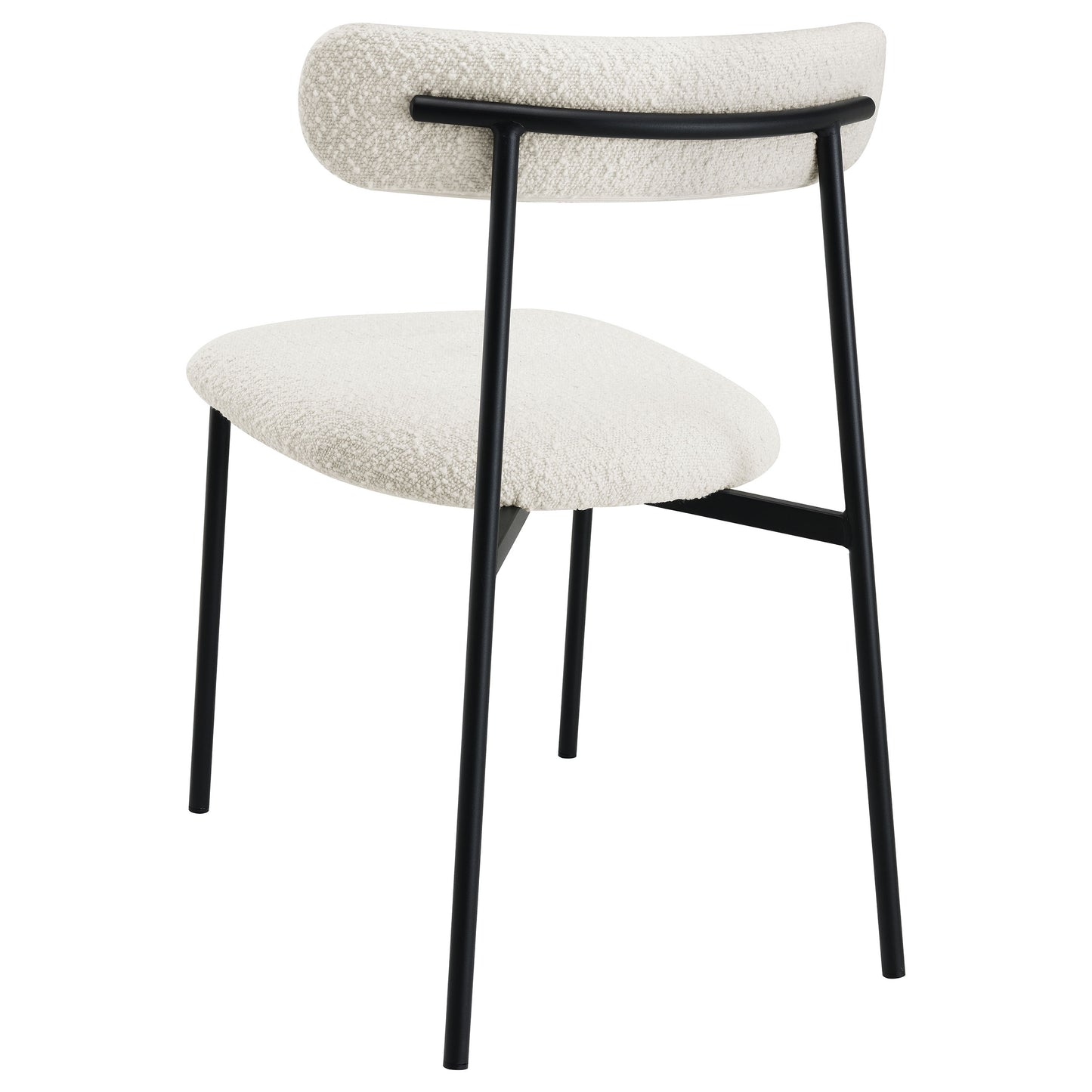 eastbrook boucle upholstered dining side chair white (set of 2)