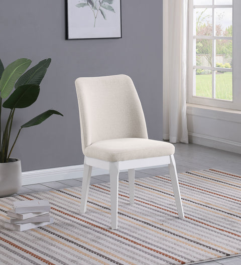 Briarwood Upholstered Dining Side Chair Beige (Set of 2)Beige