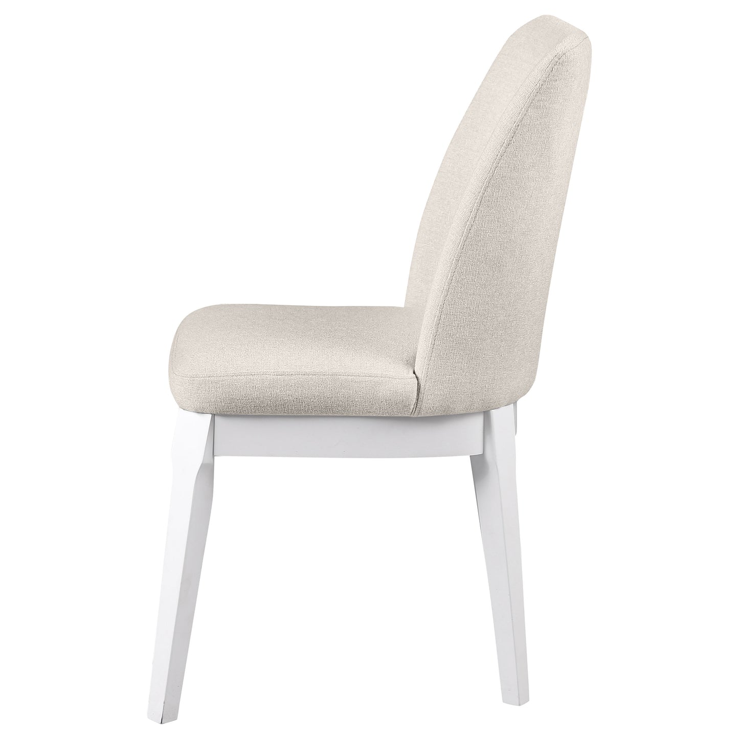 corliss upholstered dining side chair beige (set of 2)