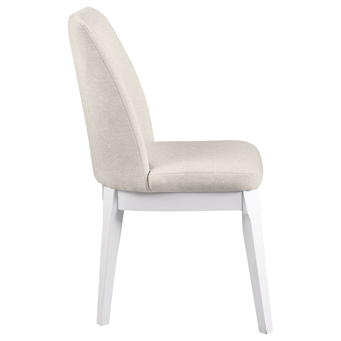 corliss upholstered dining side chair beige (set of 2)