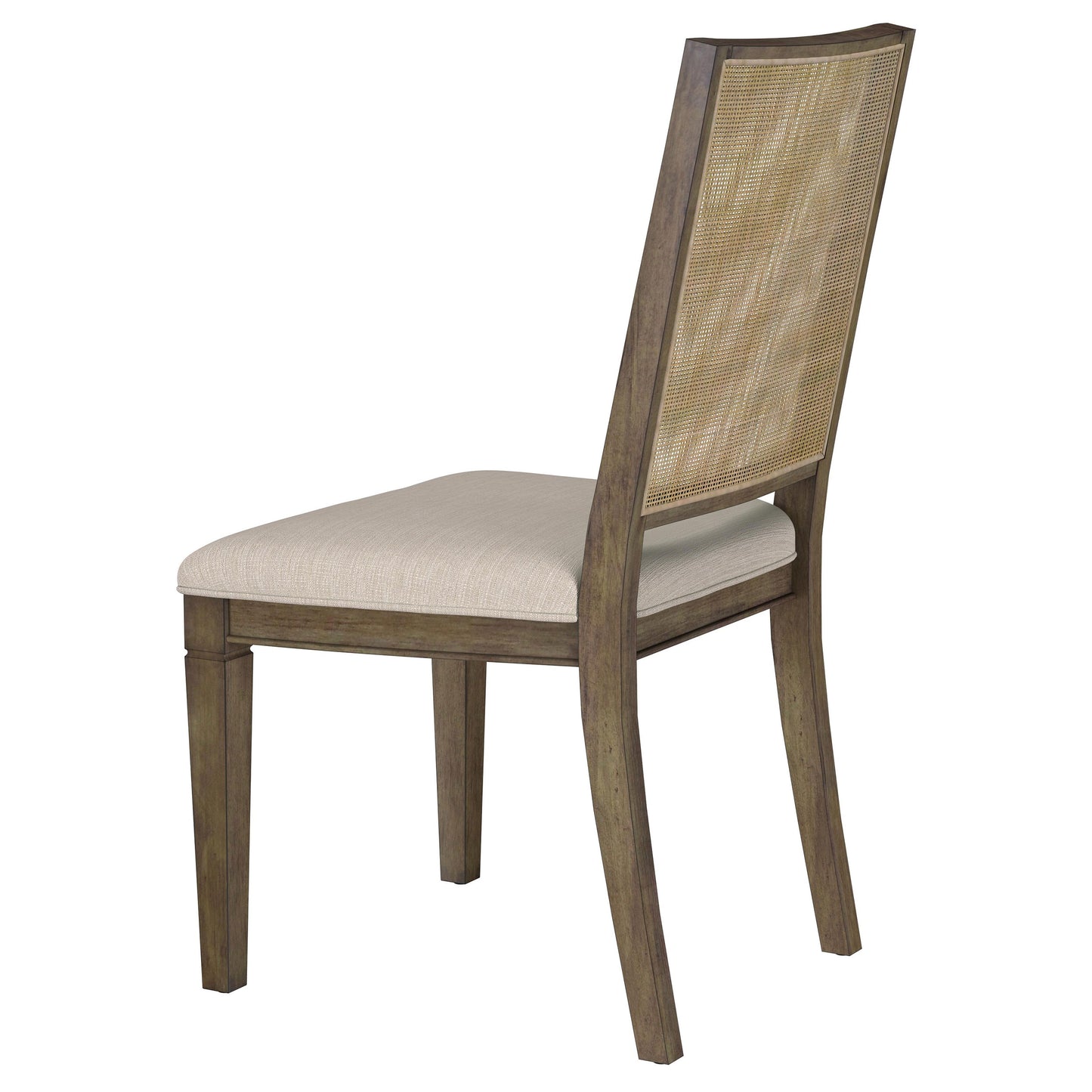 apperson woven rattan back dining side chair brown (set of 2)