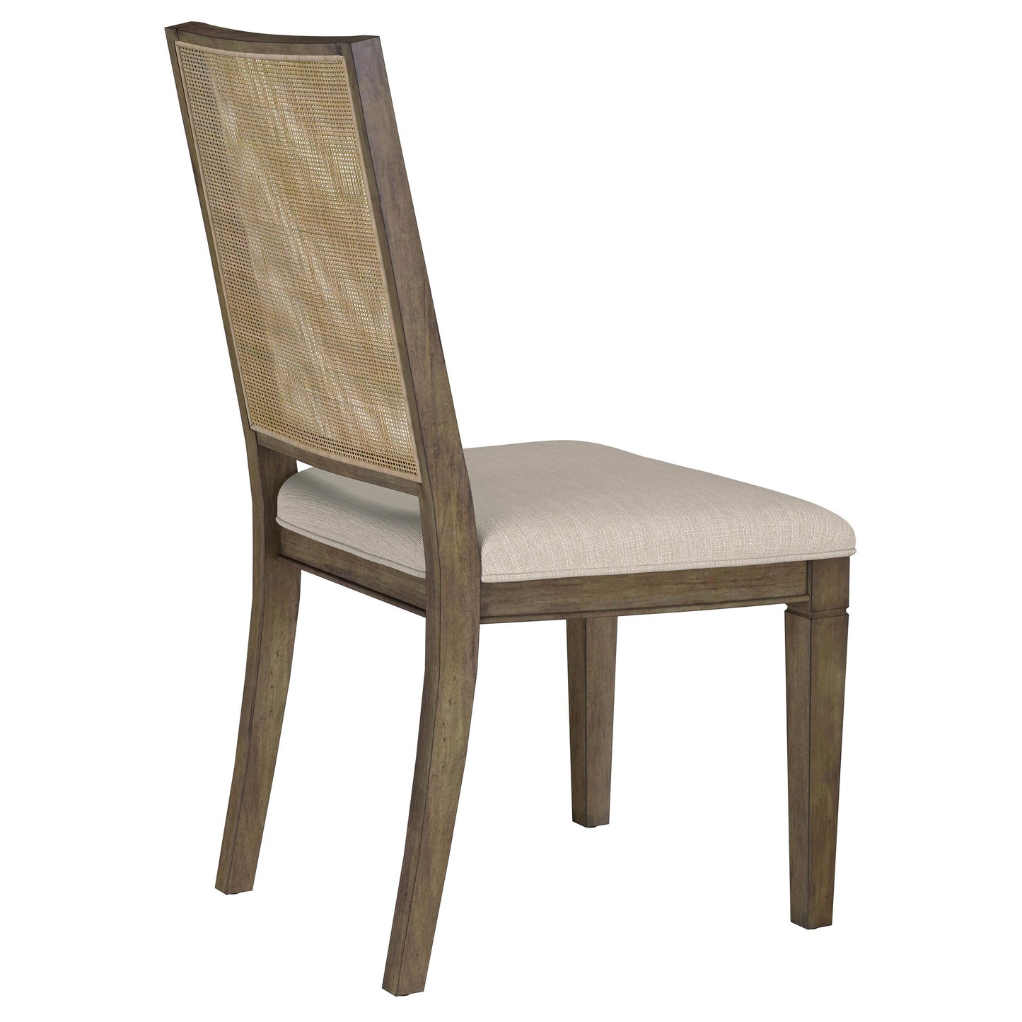 apperson woven rattan back dining side chair brown (set of 2)