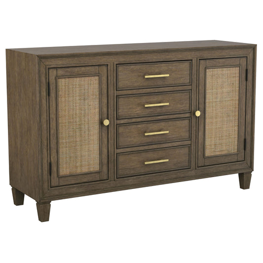 Apperson 4-drawer Sideboard Buffet Cabinet Light Brown