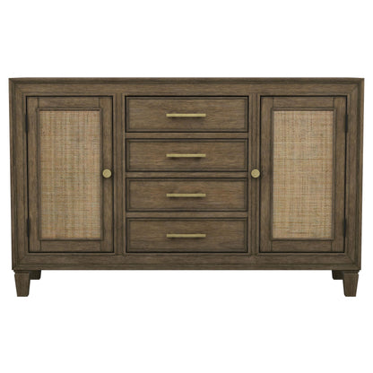 Apperson 4-drawer Sideboard Buffet Cabinet Light Brown