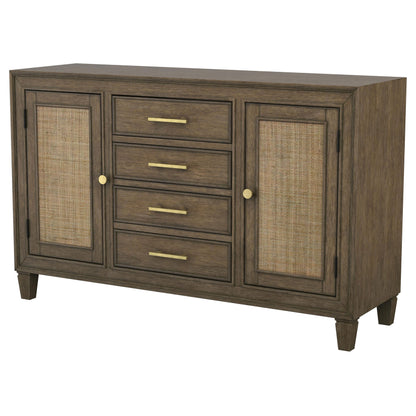 Apperson 4-drawer Sideboard Buffet Cabinet Light Brown