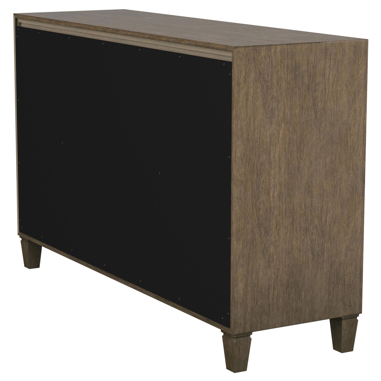 apperson 4-drawer sideboard buffet cabinet light brown