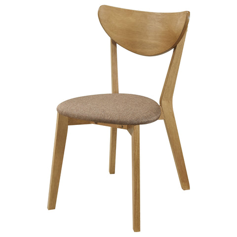 Katrina Wood Dining Side Chair Light Walnut (Set of 2)Light Walnut