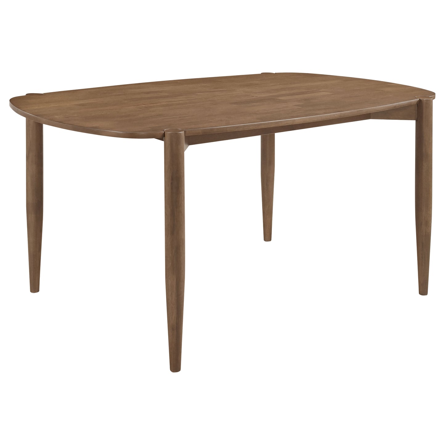 bowen oval 63-inch solid wood dining table walnut