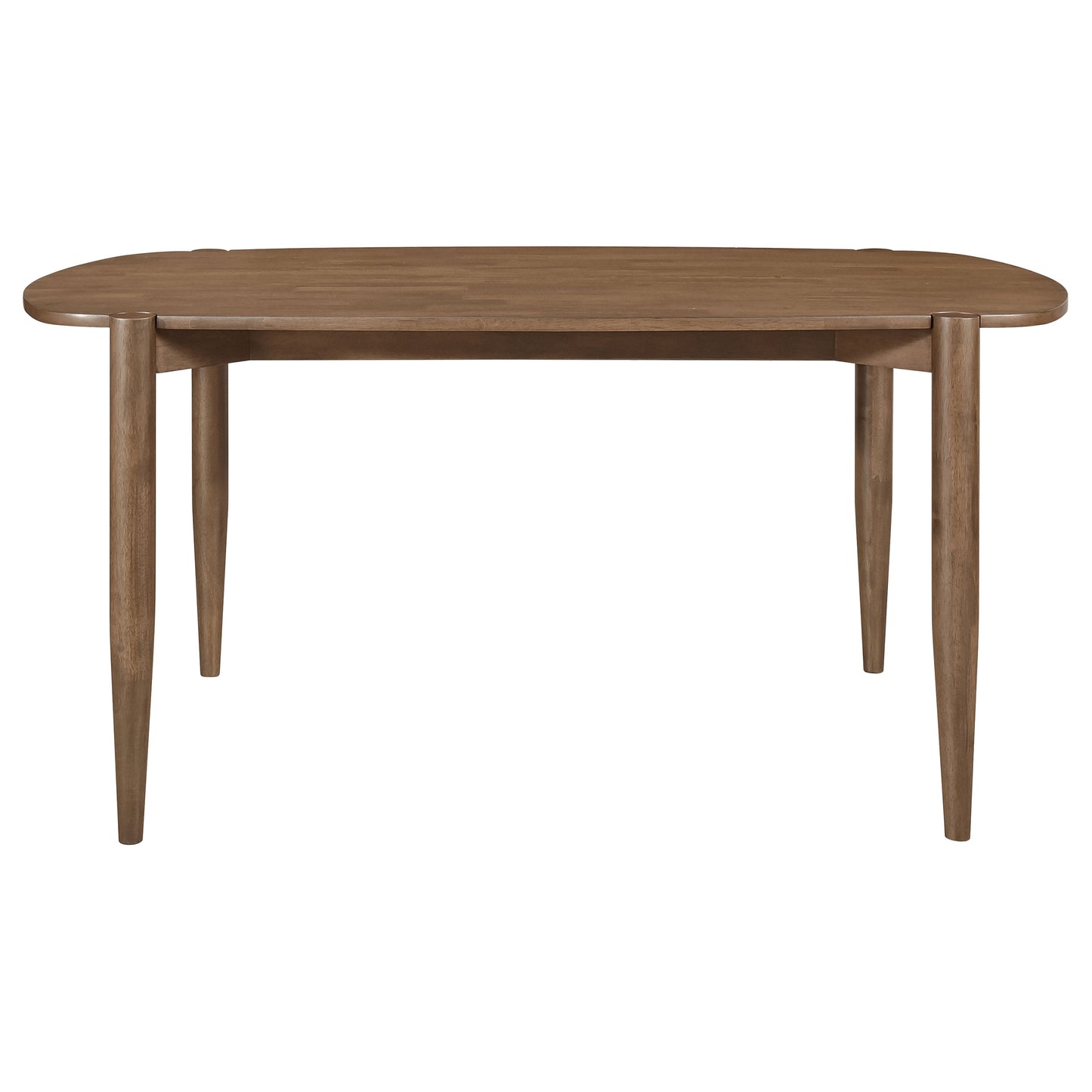 bowen oval 63-inch solid wood dining table walnut