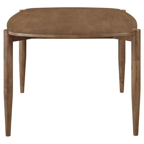 Caufield Oval 63-inch Solid Wood Dining Table WalnutWalnut