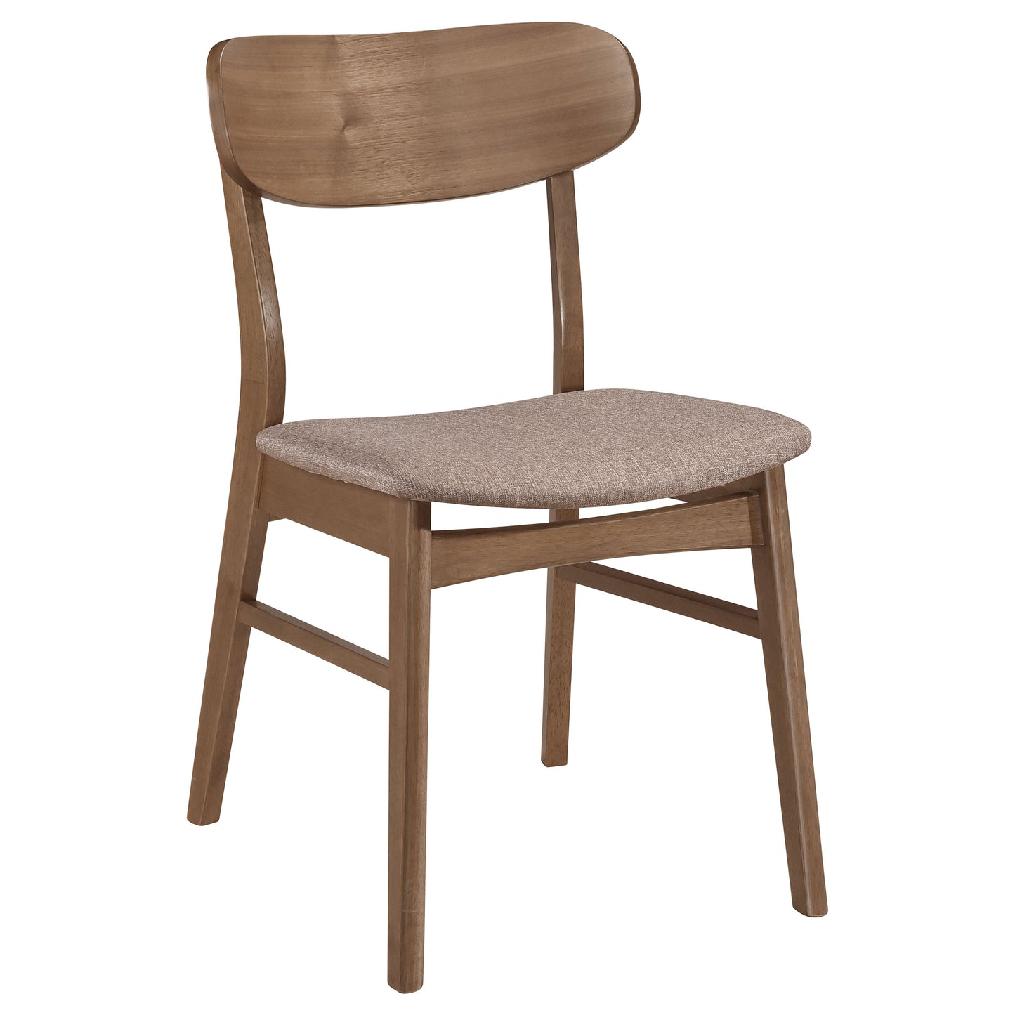 caufield dining side chair walnut and brown (set of 2)walnut