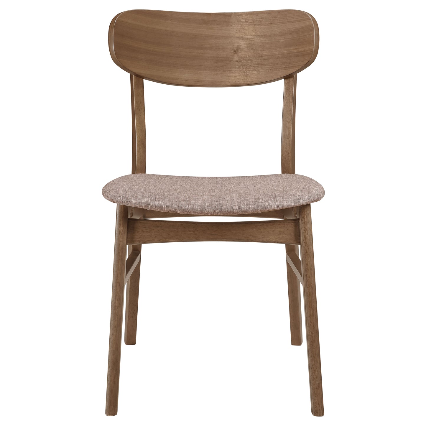 caufield dining side chair walnut and brown (set of 2)walnut