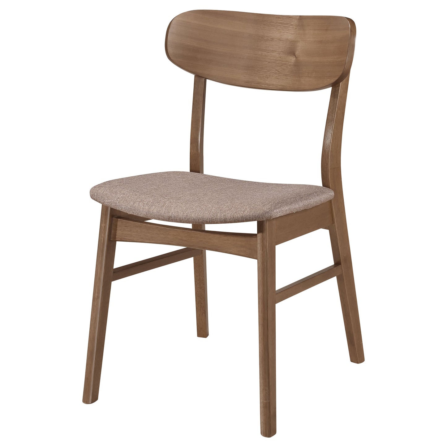 bowen dining side chair walnut and brown (set of 2)