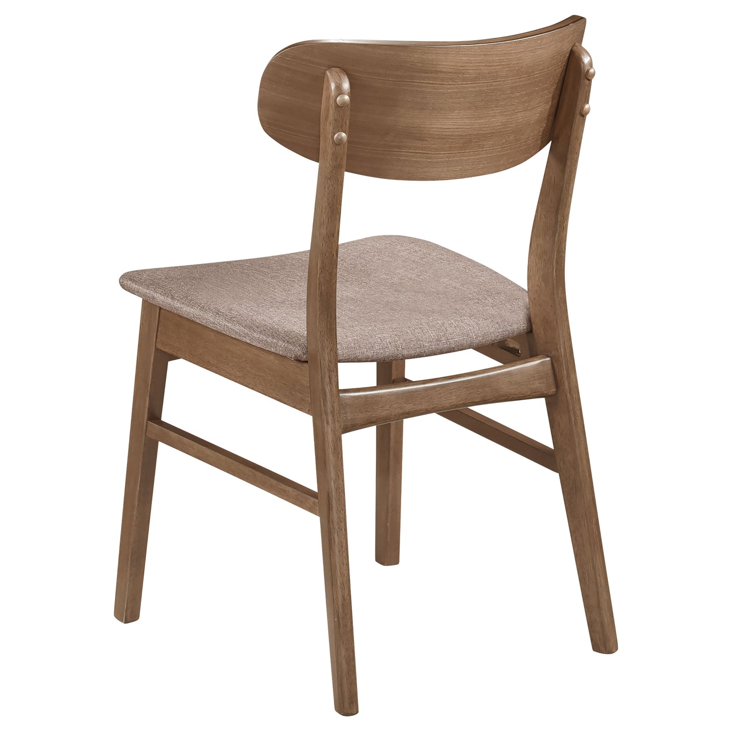 bowen dining side chair walnut and brown (set of 2)