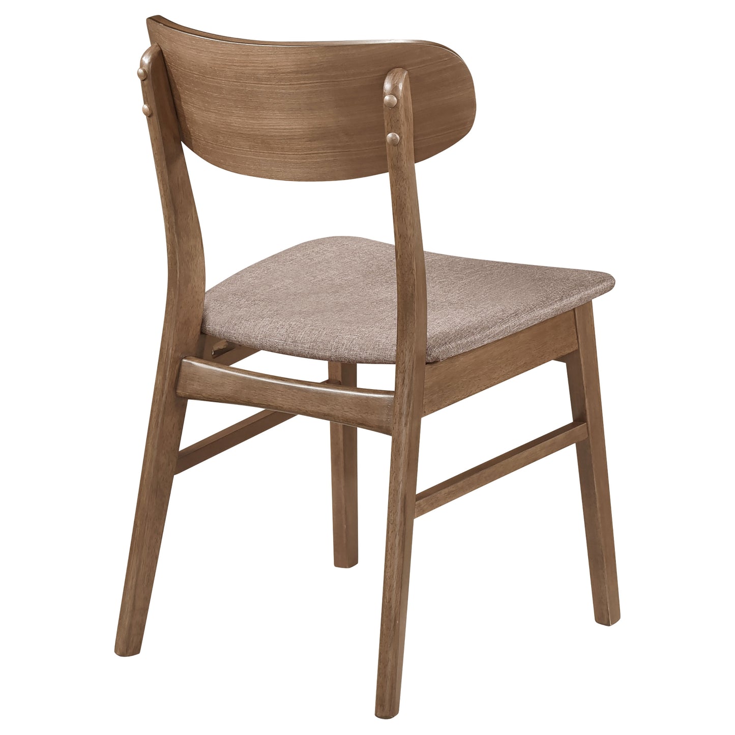 bowen dining side chair walnut and brown (set of 2)