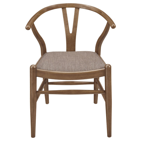 Rylie Wood Wishbone Dining Side Chair Walnut (Set of 2)Walnut