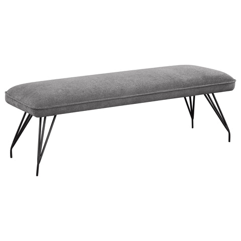 Stella Fabric Upholstered Dining Bench GreyGrey