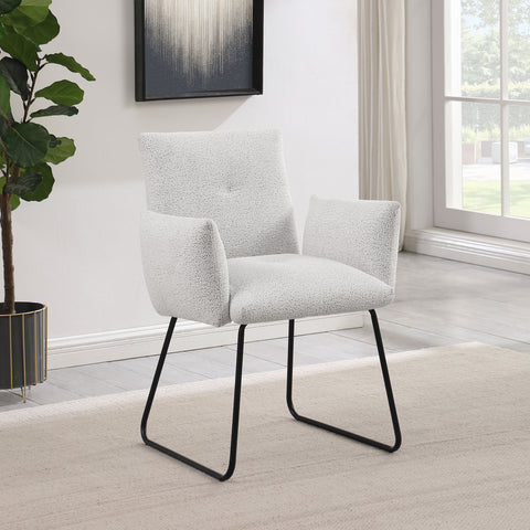 Almonte Upholstered Dining Side Chair Light Grey (Set of 2)Light Grey