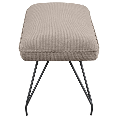 Stella Fabric Upholstered Dining Bench TaupeTaupe