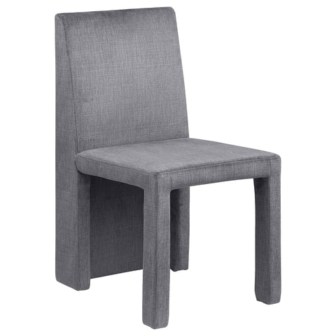 Everett Velvet Upholstered Dining Side Chair Grey (Set of 2)Grey